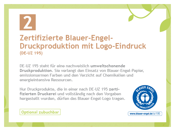 In der Produktkonfiguration unter „Umweltzeichen“