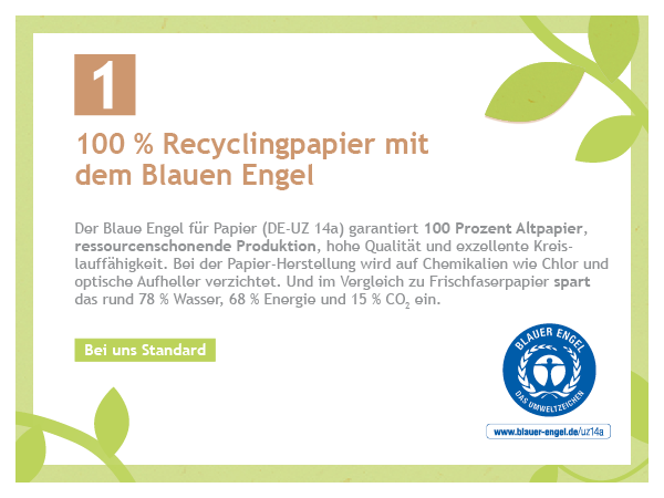 Unser Standard im Shop - und ohne Aufpreis