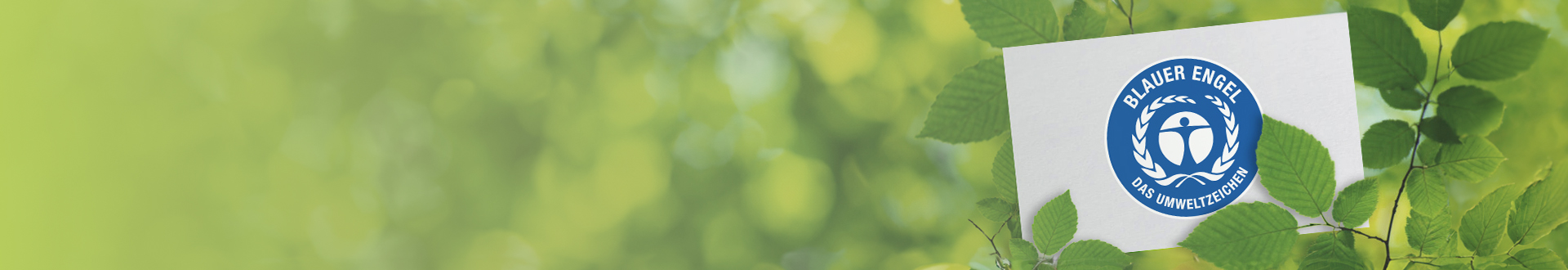 Recyclingpapier ist nachhaltig. <br> Mit dem Blauen Engel wird es vorbildlich!